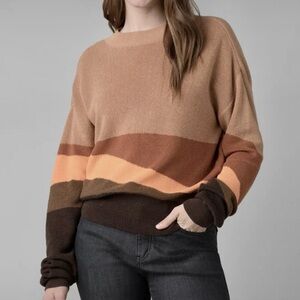 Prana Desert Road Colorblock Sweater Size Small Women